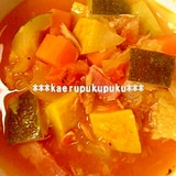 ズッキーニ＆トマトスープ（圧力鍋使用）